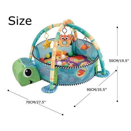 Turtle Design Baby Activity Play Mat