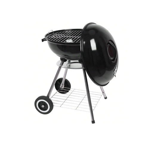 Portable Charcoal Grill, 18 Inch Camping BBQ Grill with Wheels