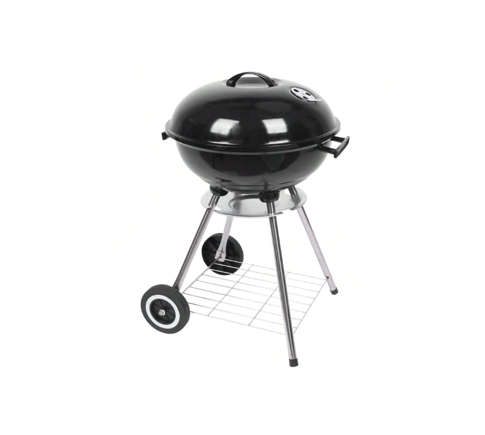 Portable Charcoal Grill, 18 Inch Camping BBQ Grill with Wheels