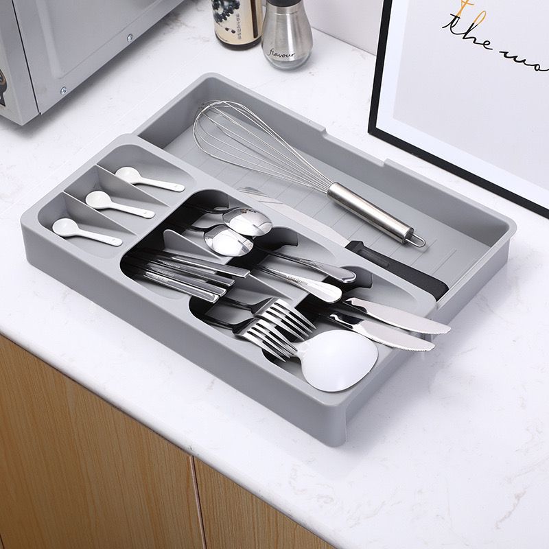 Kitchen Drawer Organizer Tray for Cutlery Utensils and Gadgets, Expandable