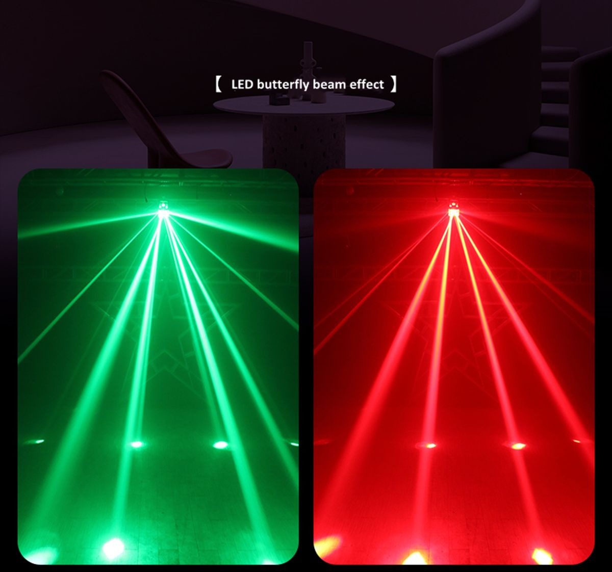 Stage Lighting Effect with RGBW Laser Projector