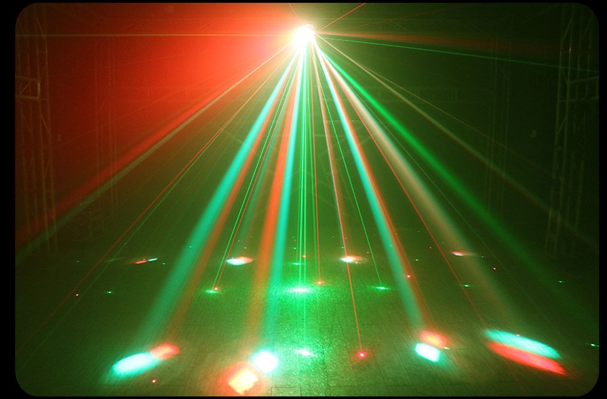 Stage Lighting Effect with RGBW Laser Projector