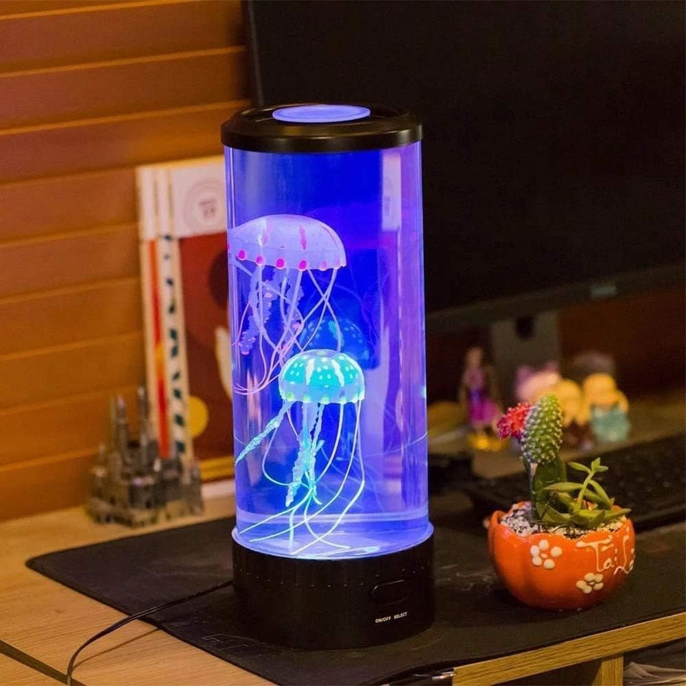 18 LED Tower Jelly Fish Lamp With Changing Colors