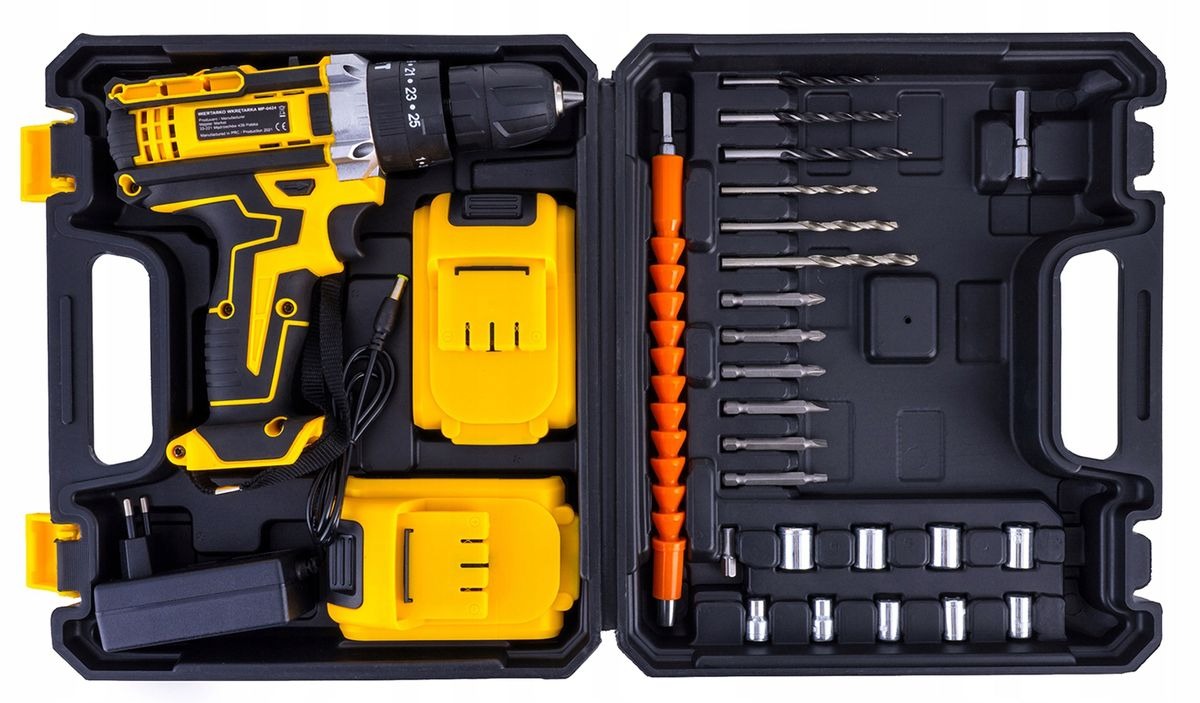 21V Rechargeable Lithium-Ion Hammer Drill and Screwdriver Set