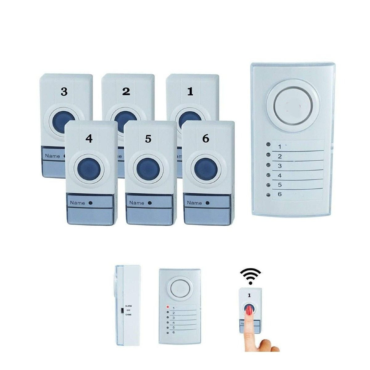 6 Zone Wireless Door Calling Bell System