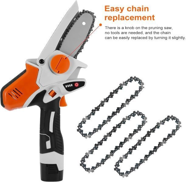 6" Lithium Battery Mini Chain Saw 12V