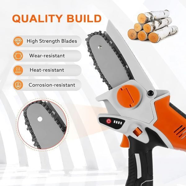 6" Lithium Battery Mini Chain Saw 12V