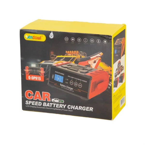 Andowl 12V/24V Car Speed Battery Charger Q-DP915