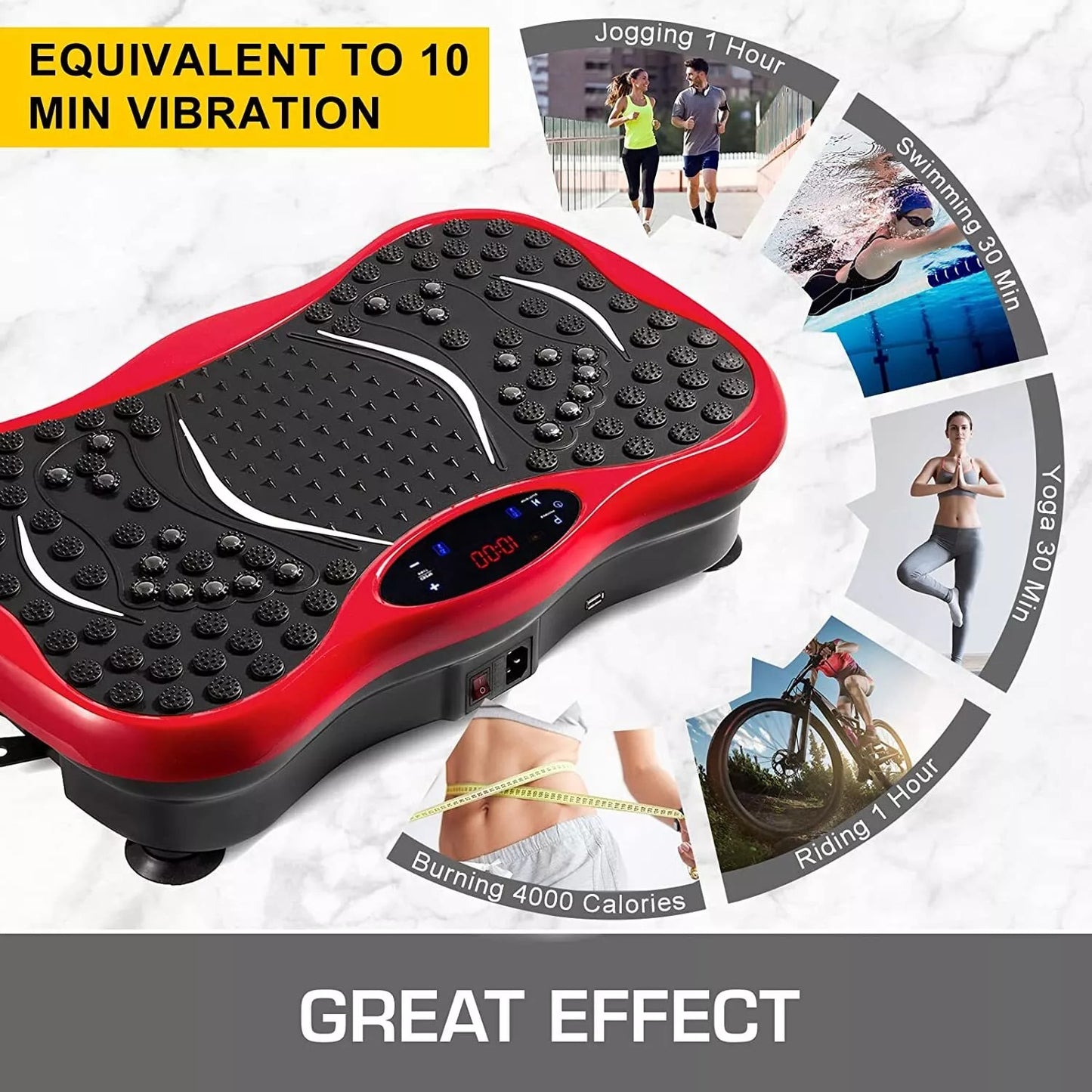 Whole Body Exercise 3D Slim Machine Vibration Plate Fitness Massager