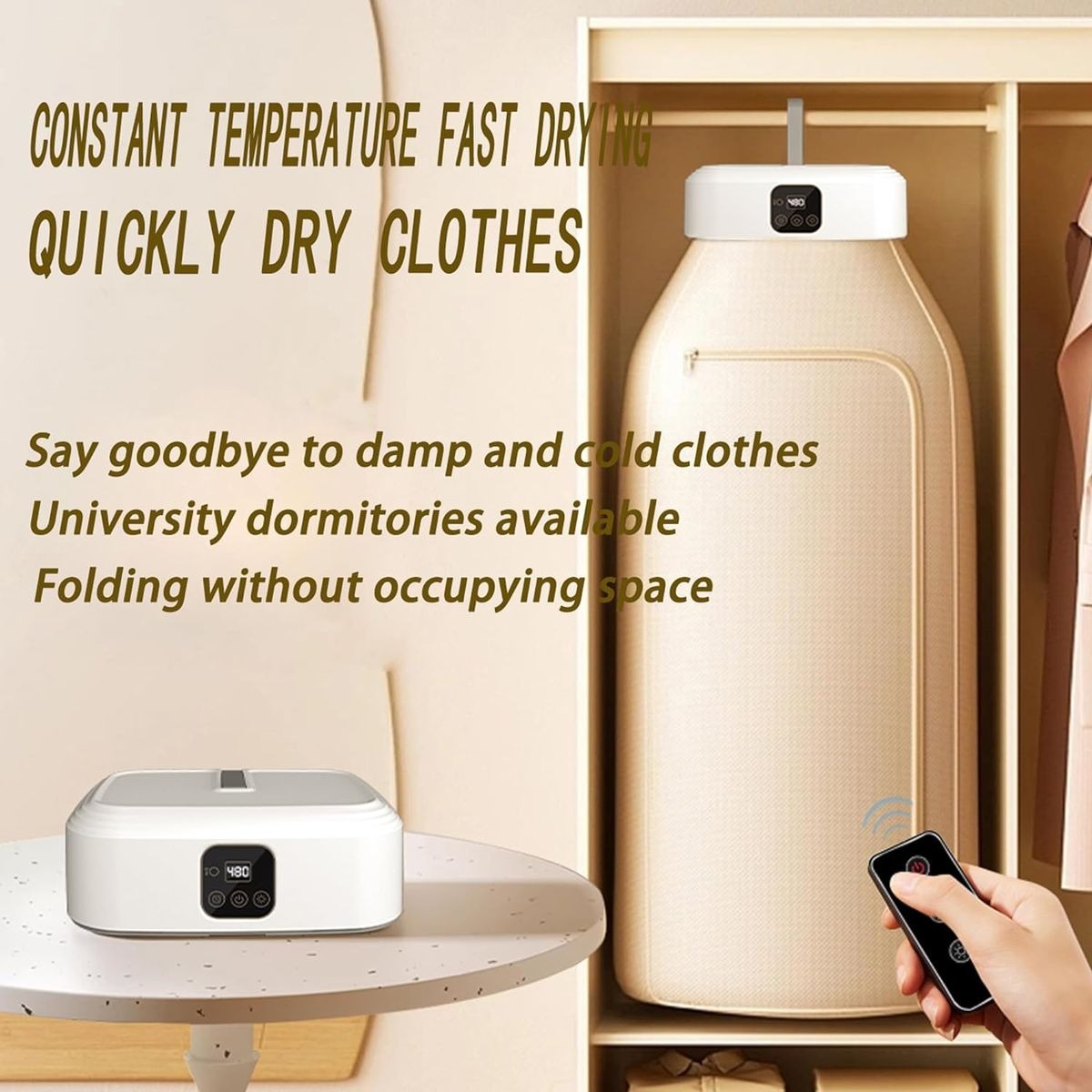 Mini Laundry Dryer With Remote Control