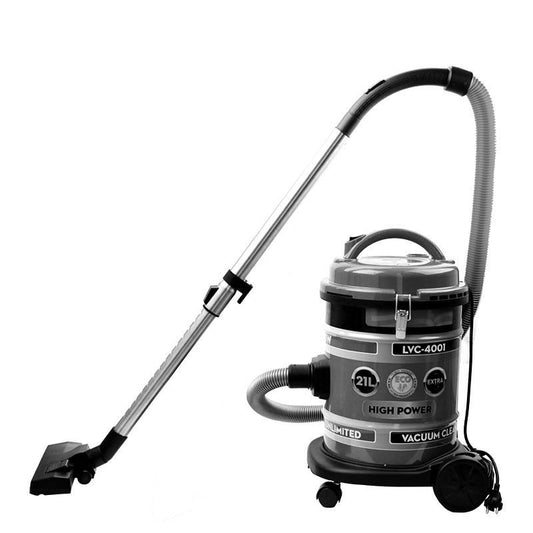 21L Professional Stainless Steel High Capacity Vacuum Cleaner - 2200W