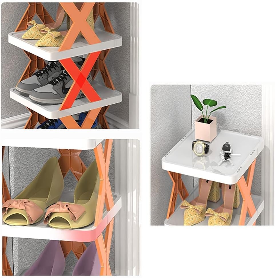 X-shaped 5-layer DIY Shoe Rack