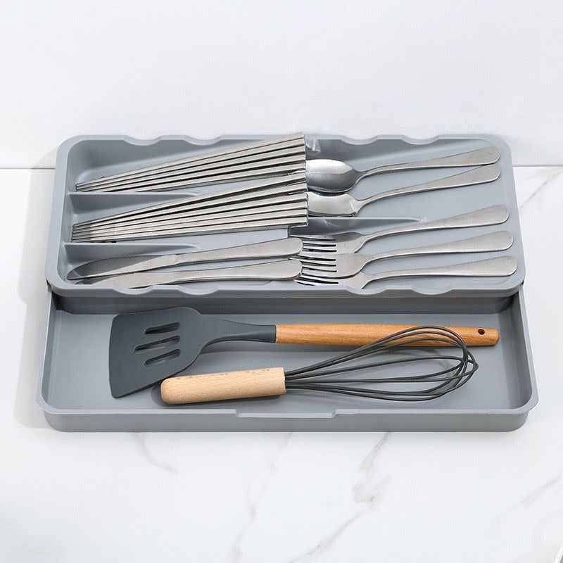 Kitchen Drawer Organizer Tray for Cutlery Utensils and Gadgets, Expandable