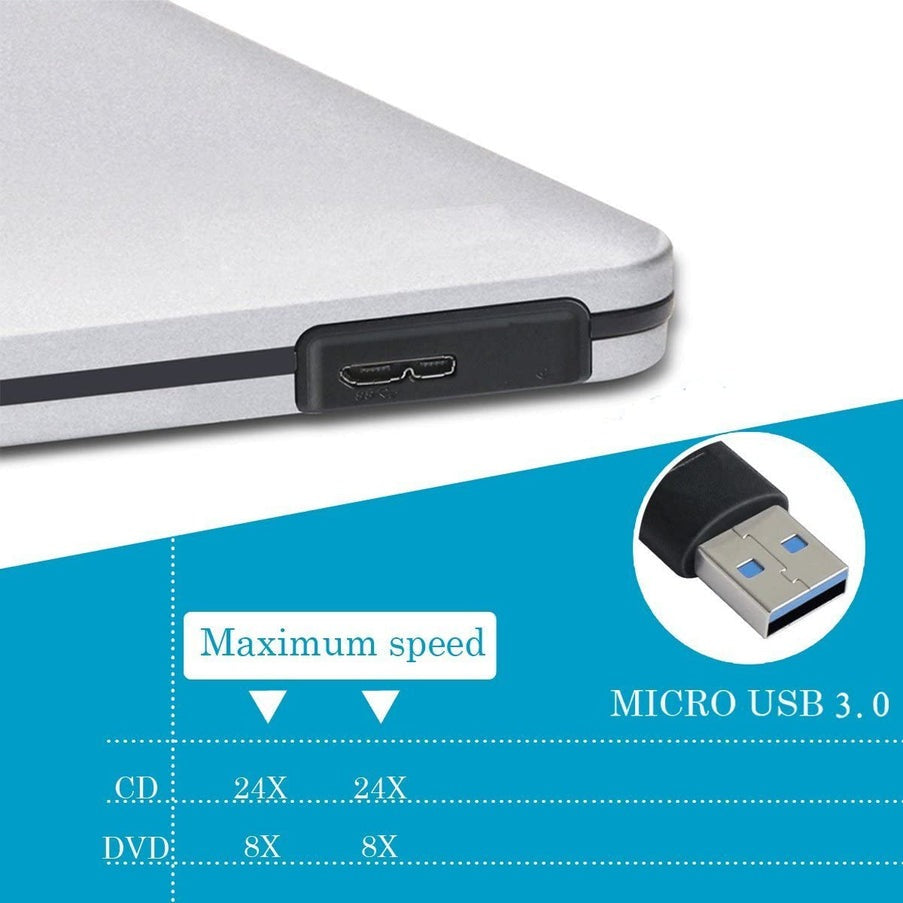 3.0 Super Slim Drive External Dvd writer