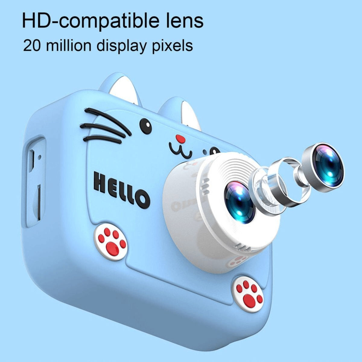 Enhanced Kids Digital Camera - Blue