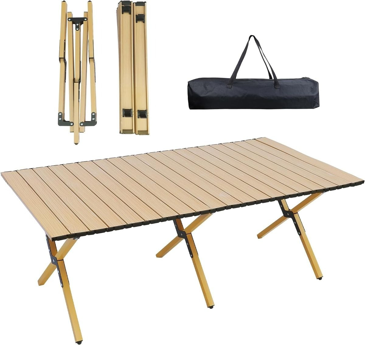 Outdoor Folding Camping Picnic Table with Carry Bag