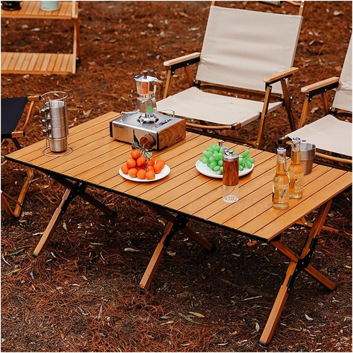 Outdoor Folding Camping Picnic Table with Carry Bag