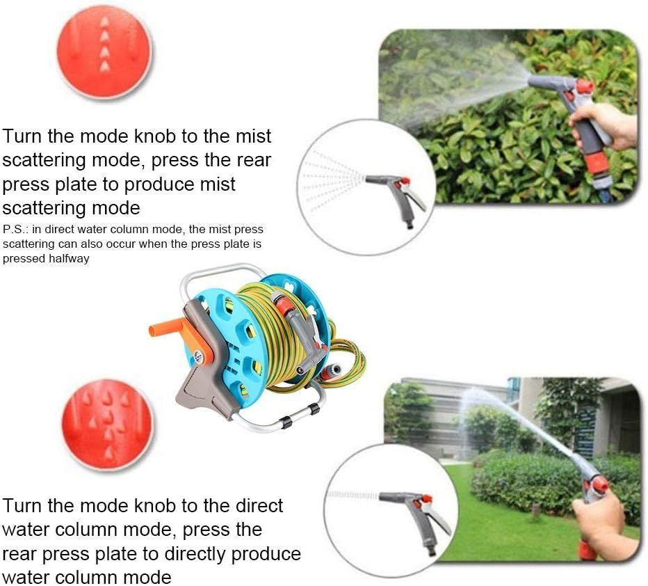 Water Pipe Retractable Garden Hose Reel Irrigation Sprayer Set