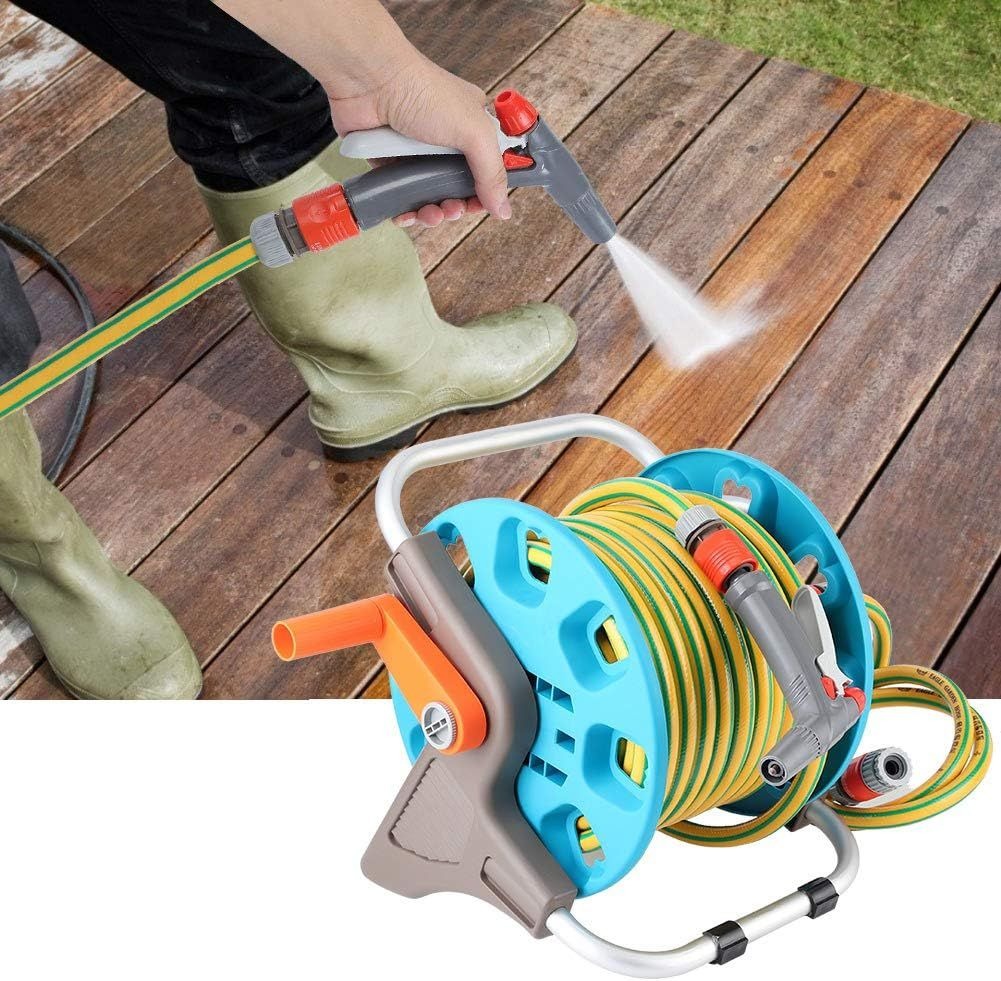 Water Pipe Retractable Garden Hose Reel Irrigation Sprayer Set