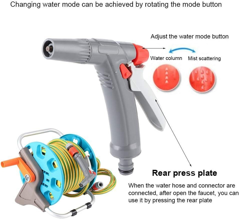 Water Pipe Retractable Garden Hose Reel Irrigation Sprayer Set