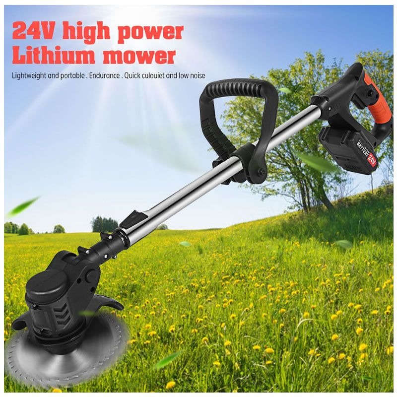 800W Cordless Lithium Grass Trimmer Brush Cutter