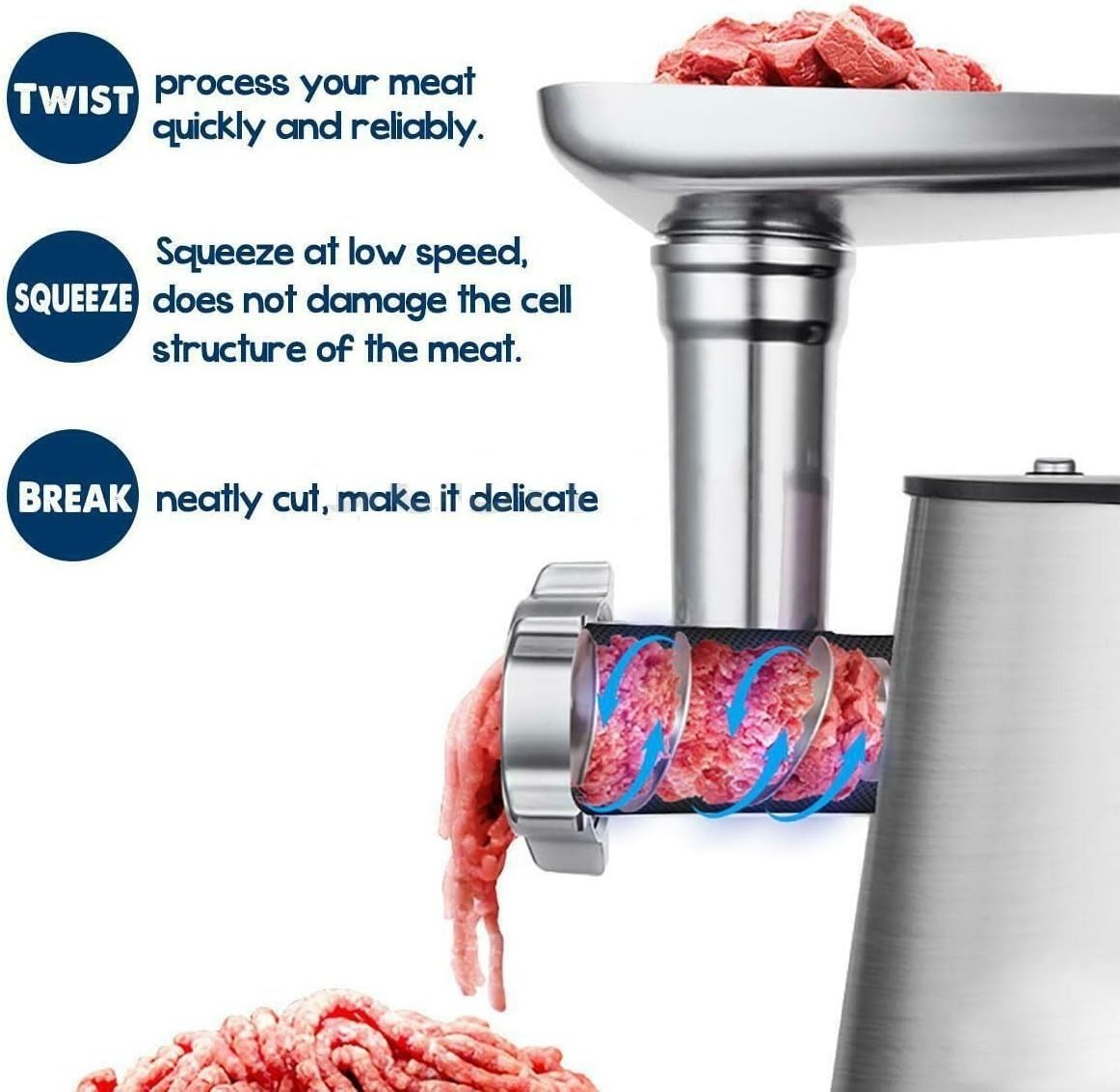 3-in-1 3200W  Electric Meat Mincer   Multi Food Processor SK-088