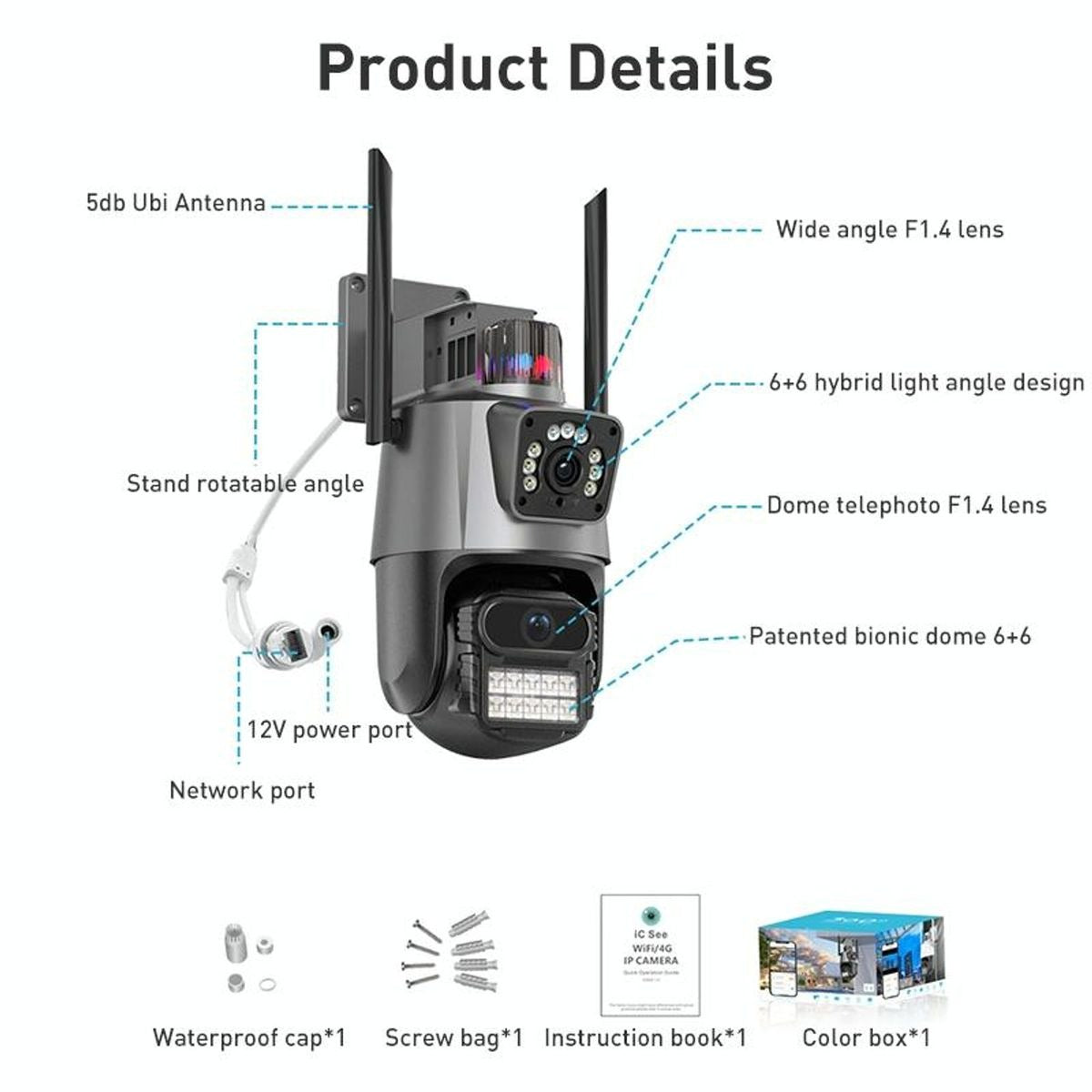 Humanoid Recognition IP Camera AI Alarm